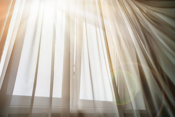 Soft morning sunlight falling across a tidy bedroom and an open window